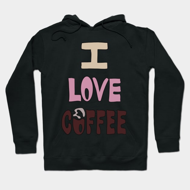 I love coffee Hoodie by Watidstudio